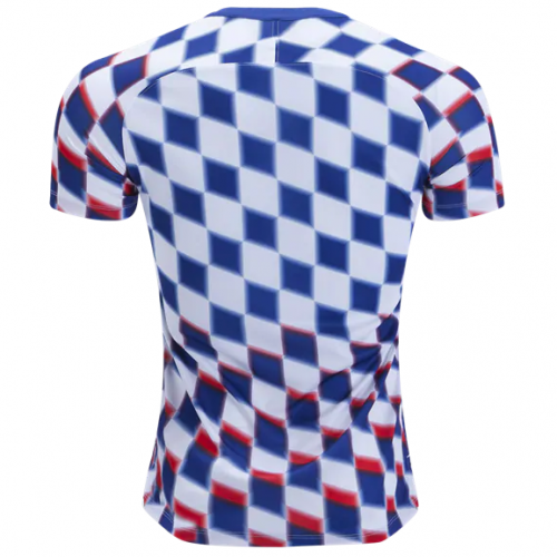 2018-19 Chelsea White&Blue Pre-Match Training Shirt - Click Image to Close