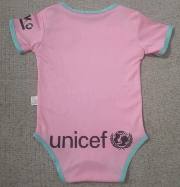 2020-21 Barcelona Away Pink Infant Jersey Suit - Click Image to Close