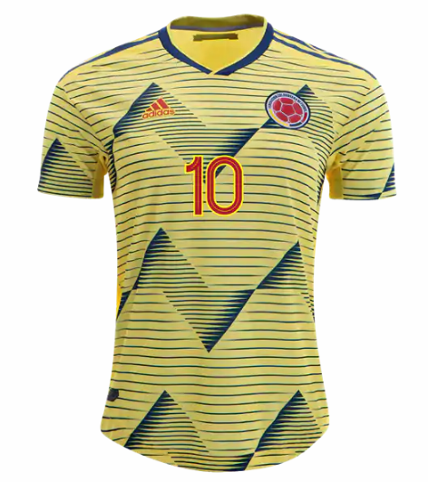 James Rodriguez #10 2019 Copa America Colombia Home Soccer Jersey Shirt - Click Image to Close
