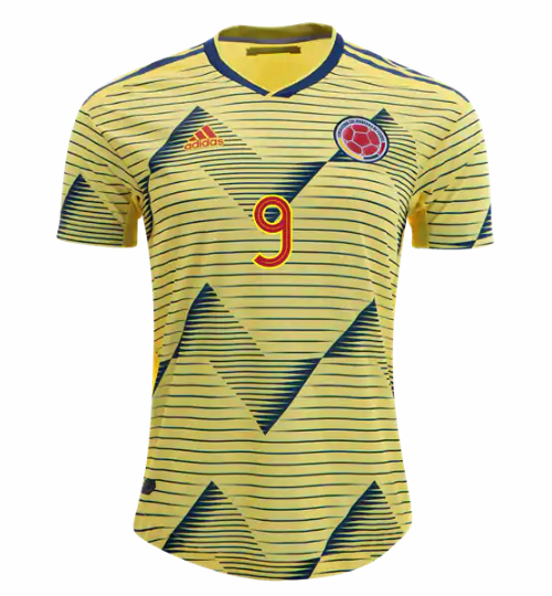 Radamel Falcao #9 2019 Copa America Colombia Home Soccer Jersey Shirt - Click Image to Close