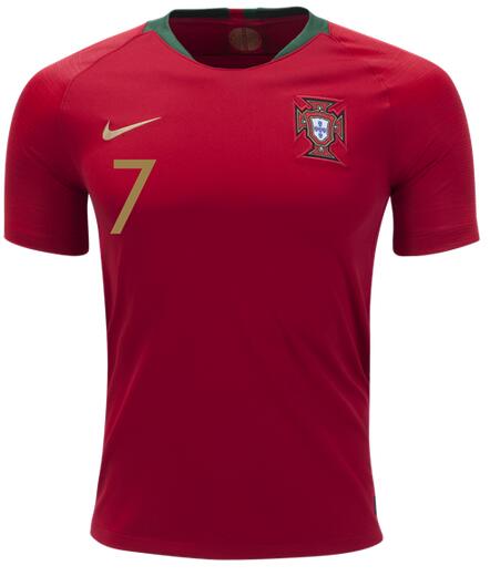 2018 World Cup Portugal Home Ronaldo #7 Soccer Jersey Shirt - Click Image to Close