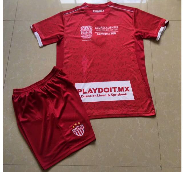 Kids Club Necaxa 2019-20 Home Soccer Kits Shirt With Shorts - Click Image to Close