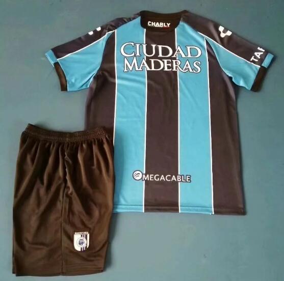 Kids Queretaro 2020-21 Home Soccer Shirt With Shorts - Click Image to Close